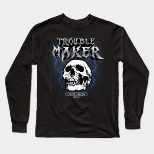 metal skull tee Long Sleeve T-Shirt